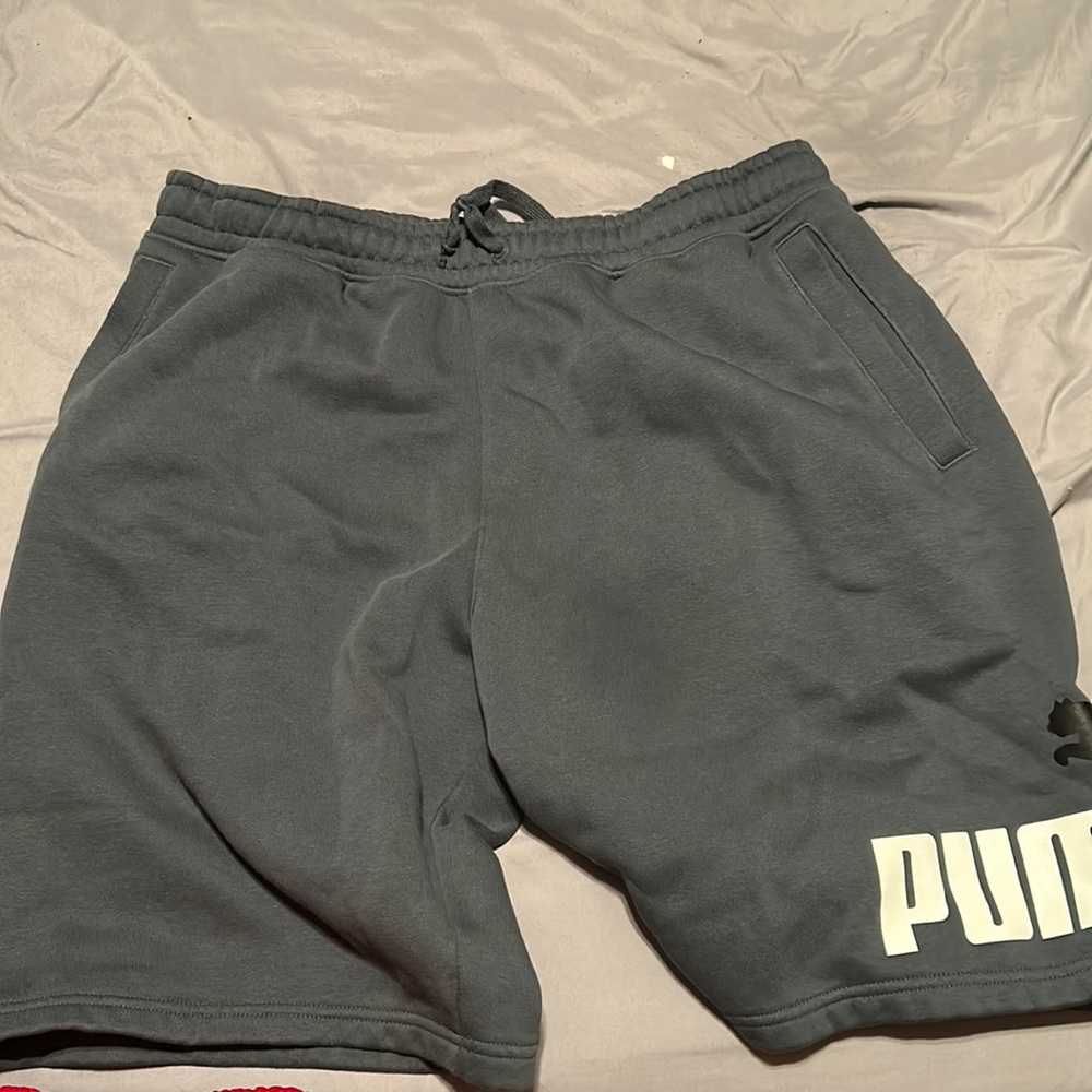 Navy blue puma shorts